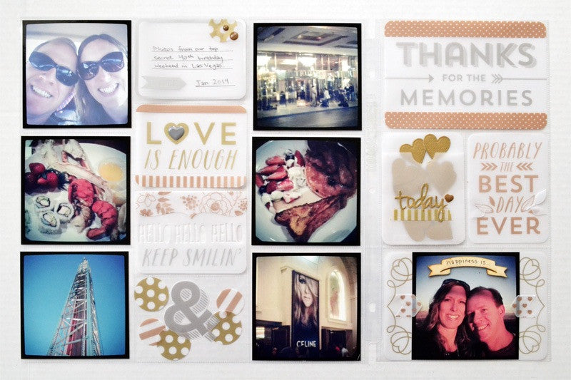 We R Memory SHEER METALLIC Transparency 12"X12" 1 Sheet - Scrapbook Kyandyland