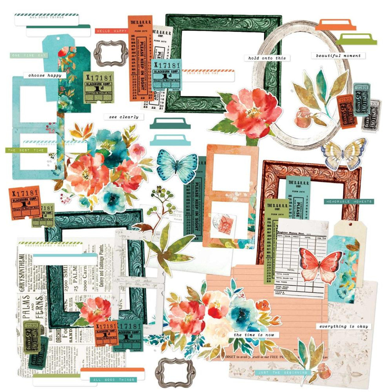 49 and Market Artoptions ALENA EPHEMERA BITS 71 Die-Cut Pieces