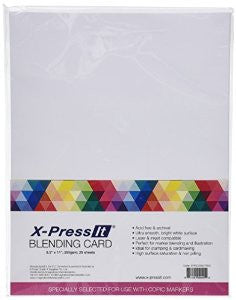 X Press It BLENDING CARD 8.5"X 11" Laser & Inkjet 25pc