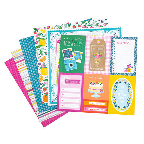 Paige Evans SPLENDID PAPER PAD 12"X12" Scrapbook Sheets