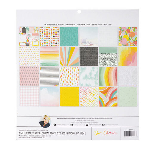 Heidi Swapp SUN CHASER 12"X12" Paper Pad 48 Sheets Scrapbooksrus