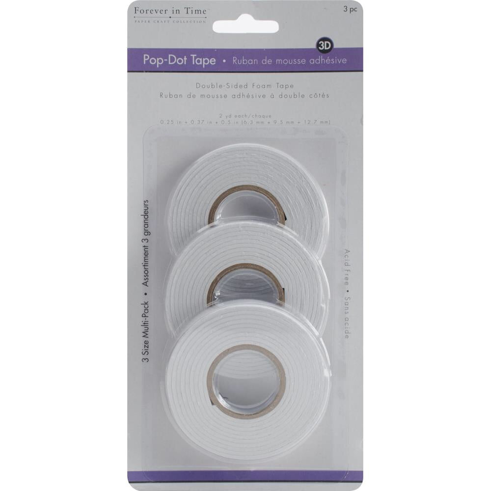 Forever in Time POP DOT FOAM TAPE 3pc Scrapbooksrus Scrapbook Store