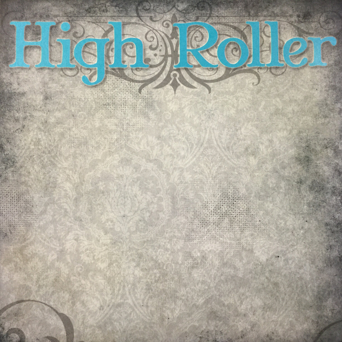 Old Antique HIGH ROLLER Teal 12"X12" Custom Travel Paper LV