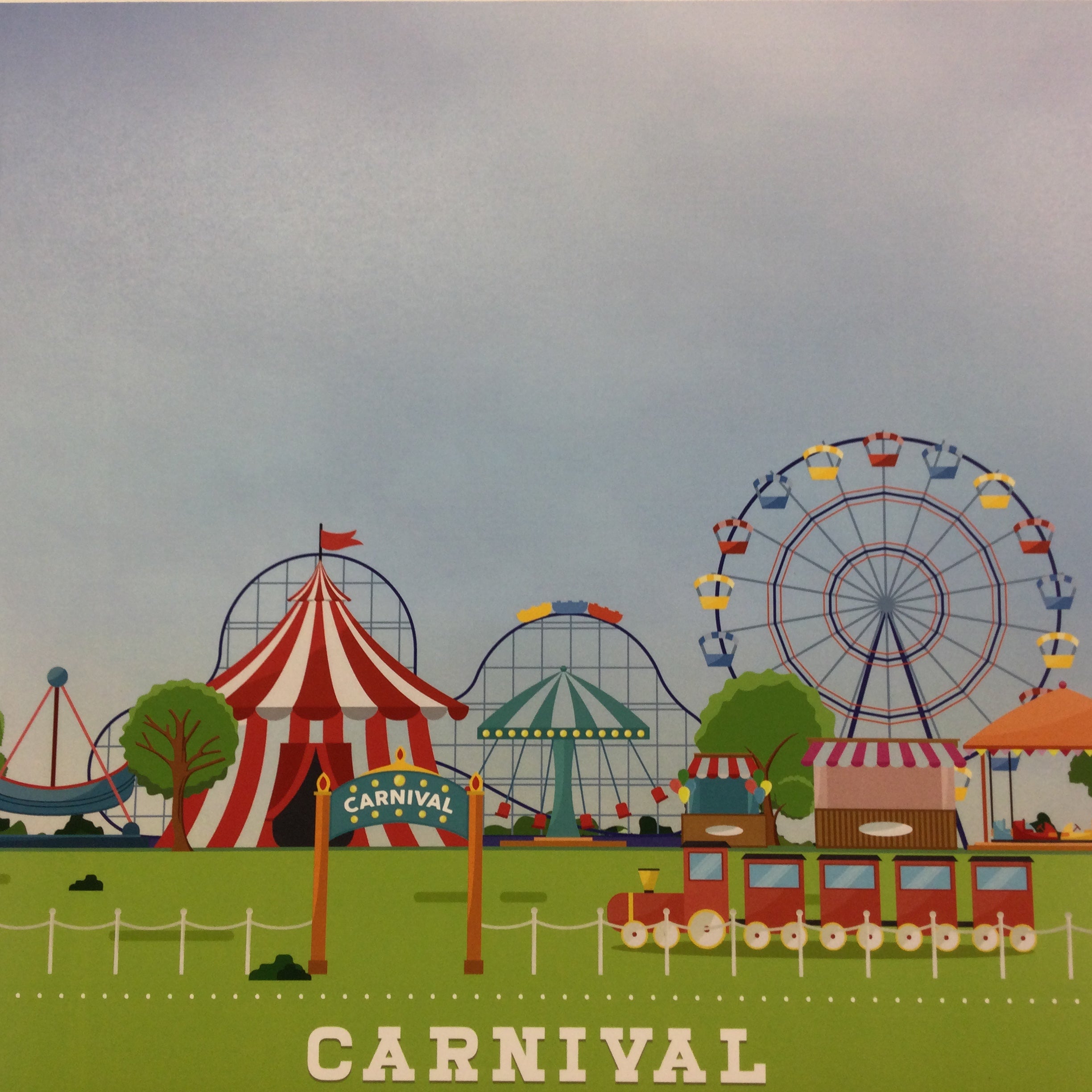 CARNIVAL DAYS 12"X12" Scrapbook Paper Scrapbooksrus