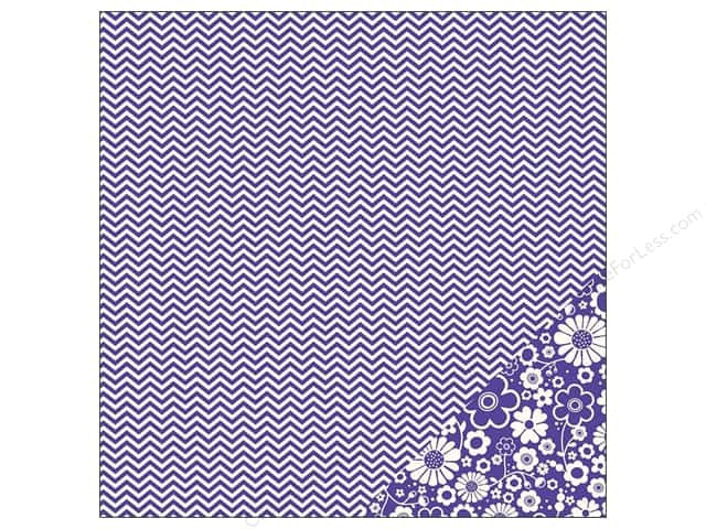 Pebbles CHEVRON Basics 12"X12" Scrapbook Paper