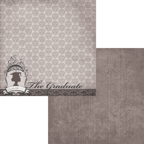 Moxxie GRADUATION DAY 12"X12" Scrapbook Paper - Scrapbook Kyandyland