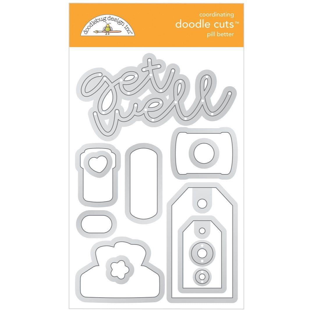 Doodlebug PILL BETTER Doodle Cuts 4"X6" 13pc Scrapbooksrus