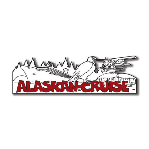 ALASKAN CRUISE WORD Title Travel Laser Cut 1pc 2”x9” AK Scrapbooksrus