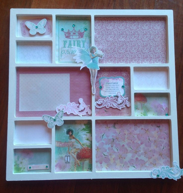 Kaisercraft ENCHANTED GARDEN CHARM 12"X12" Scrapbook Sheet
