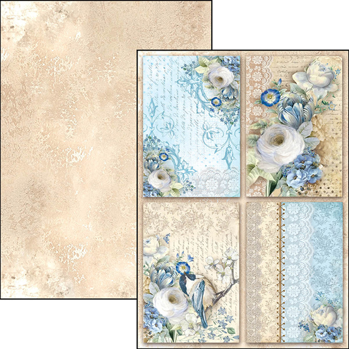 Ciao Bella BROCATTO ESTENSE A4 Paper Pad 9 sheets Scrapbooksrus