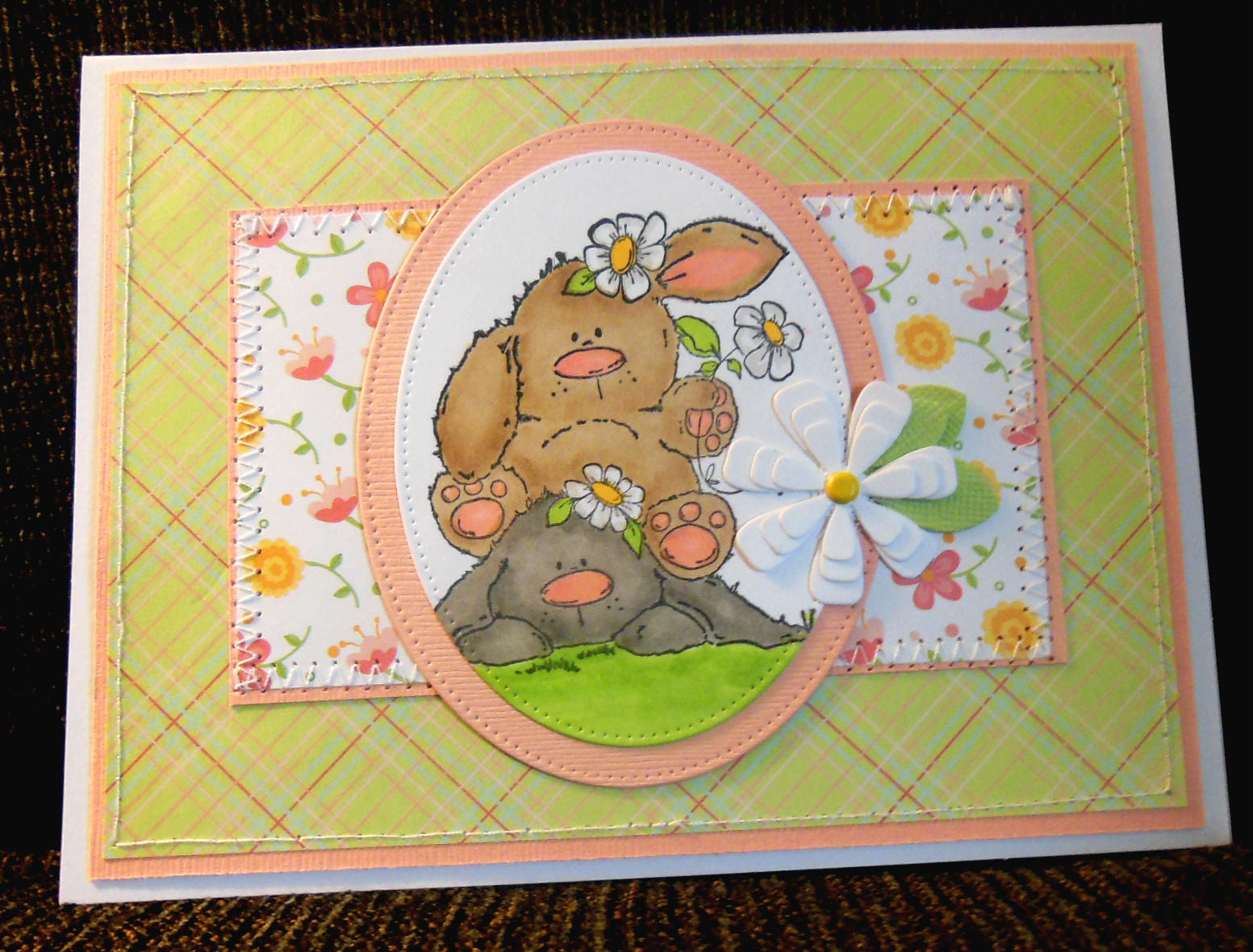 Stampingbella BUNNY PILE STUFFIES Rubber Stamp 2pc - Scrapbook Kyandyland