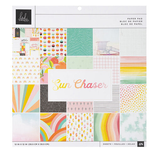 Heidi Swapp SUN CHASER 12"X12" Paper Pad 48 Sheets Scrapbooksrus