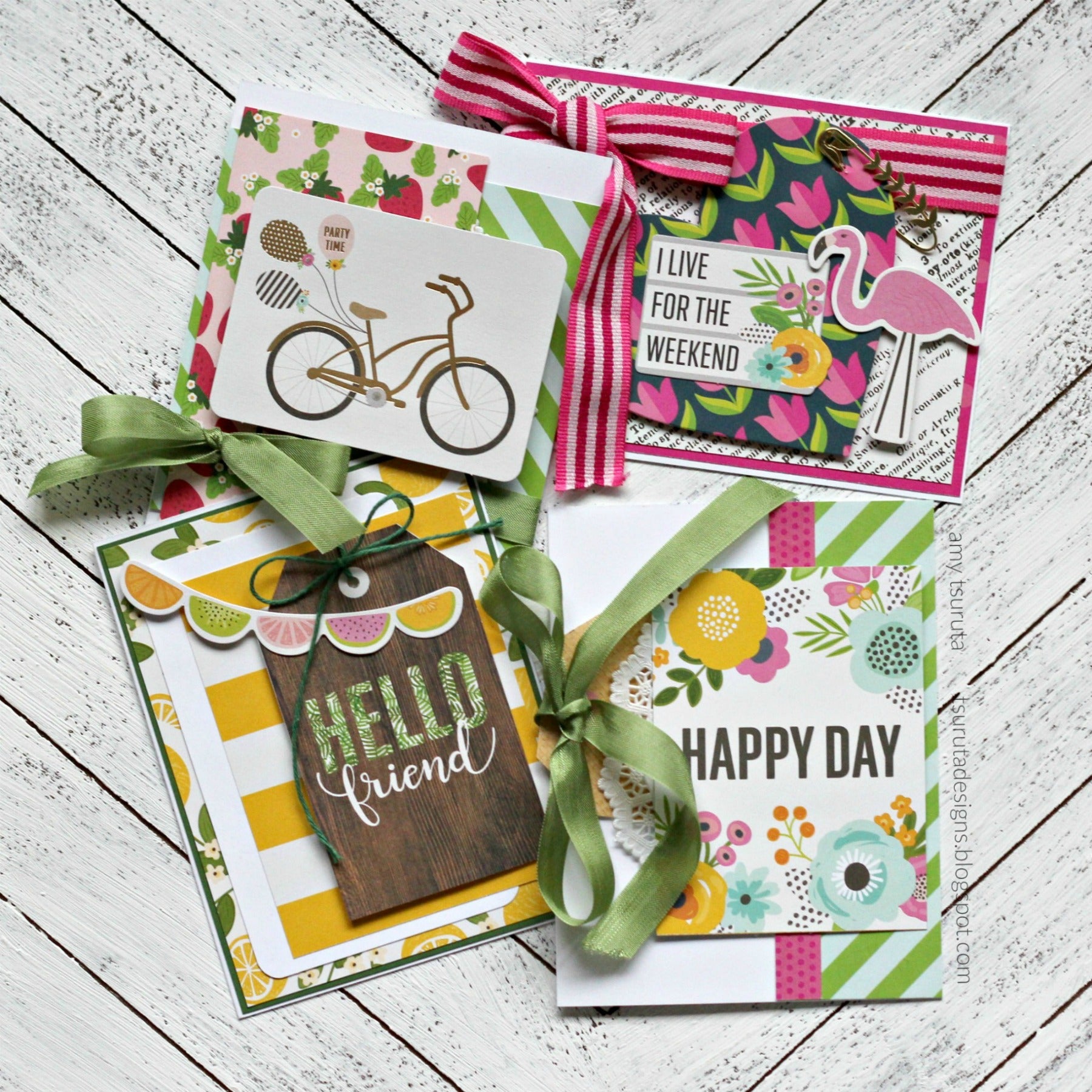 American Crafts Jen Hadfield PATIO PARTY Scrapbook Paper Kit