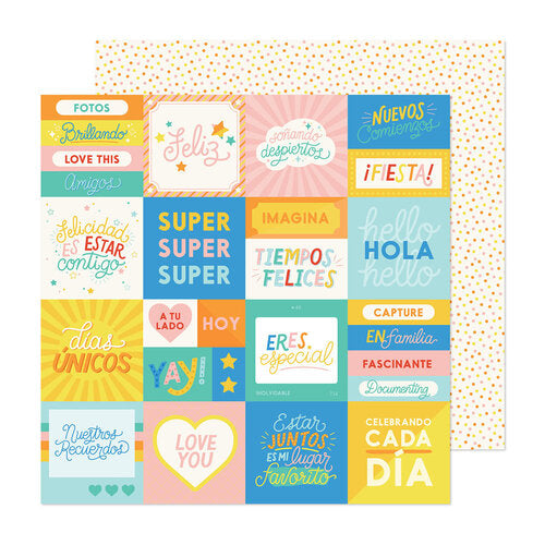 Obed Marshall ESPECIAL 12"X12" Paper Pad 48pc Spanish Scrapbooksrus