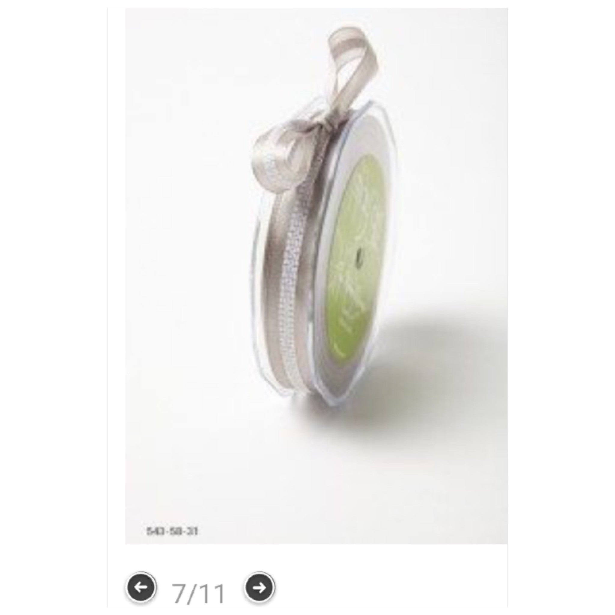 May Arts 5/8" SOLID WITH STITCHED CENTER Ribbon 1 yard yd