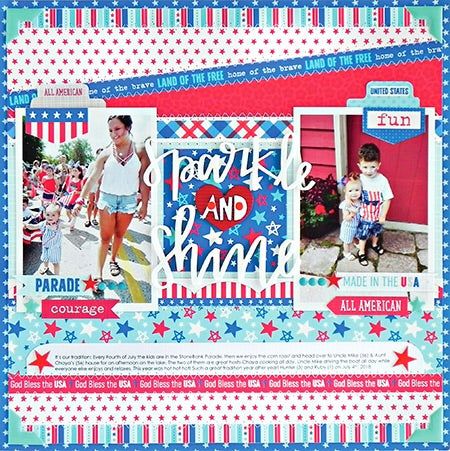 Bella Blvd FIREWORKS & FREEDOM Collection Kit 12"X12" Scrapbooksrus