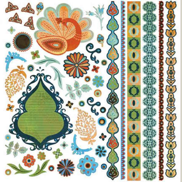 Basic Grey Marrakech ELEMENT 12"X12" Sticker