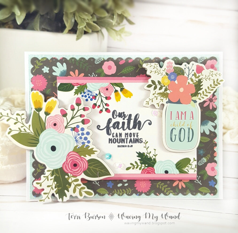 Echo Park 6"x12" HAVE FAITH Chipboard  Phrases 22pc Scrapbooksrus