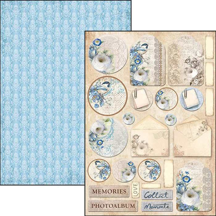 Ciao Bella BROCATTO ESTENSE A4 Paper Pad 9 sheets Scrapbooksrus