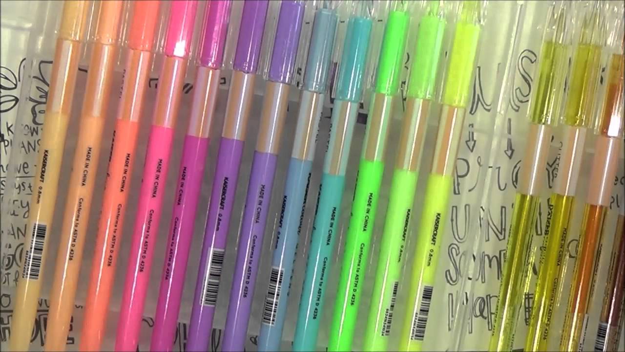 Kaisercraft KaiserColour GEL PENS 48pc Glitter Metallic Neon Pastel Scrapbooksrus