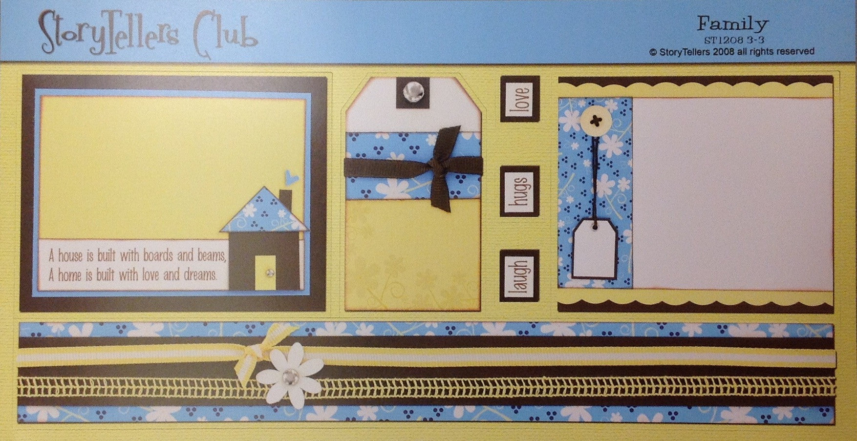 StoryTellers FAMILY 3-3 DIECUTS 6"X13"