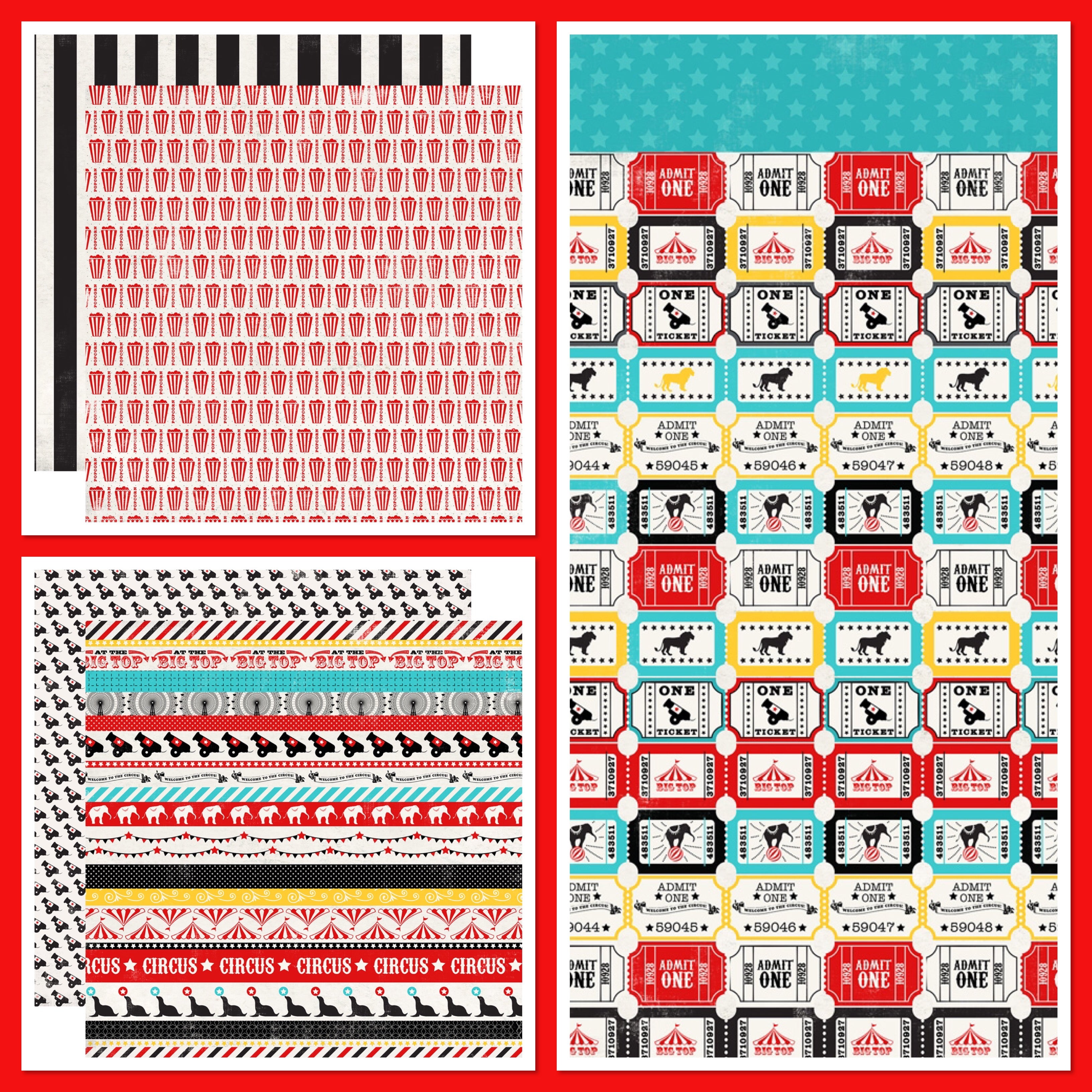 Carta Bella CIRCUS PARTY 12"X12" Scrapbook Paper Kit