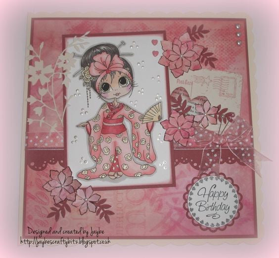 Sherri Baldy CHERRY BLOSSOM My Besties Stamp Set