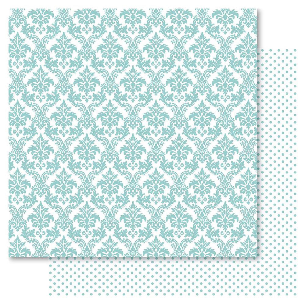 Bella! New York DAMASK 12x12 Scrapbook Paper
