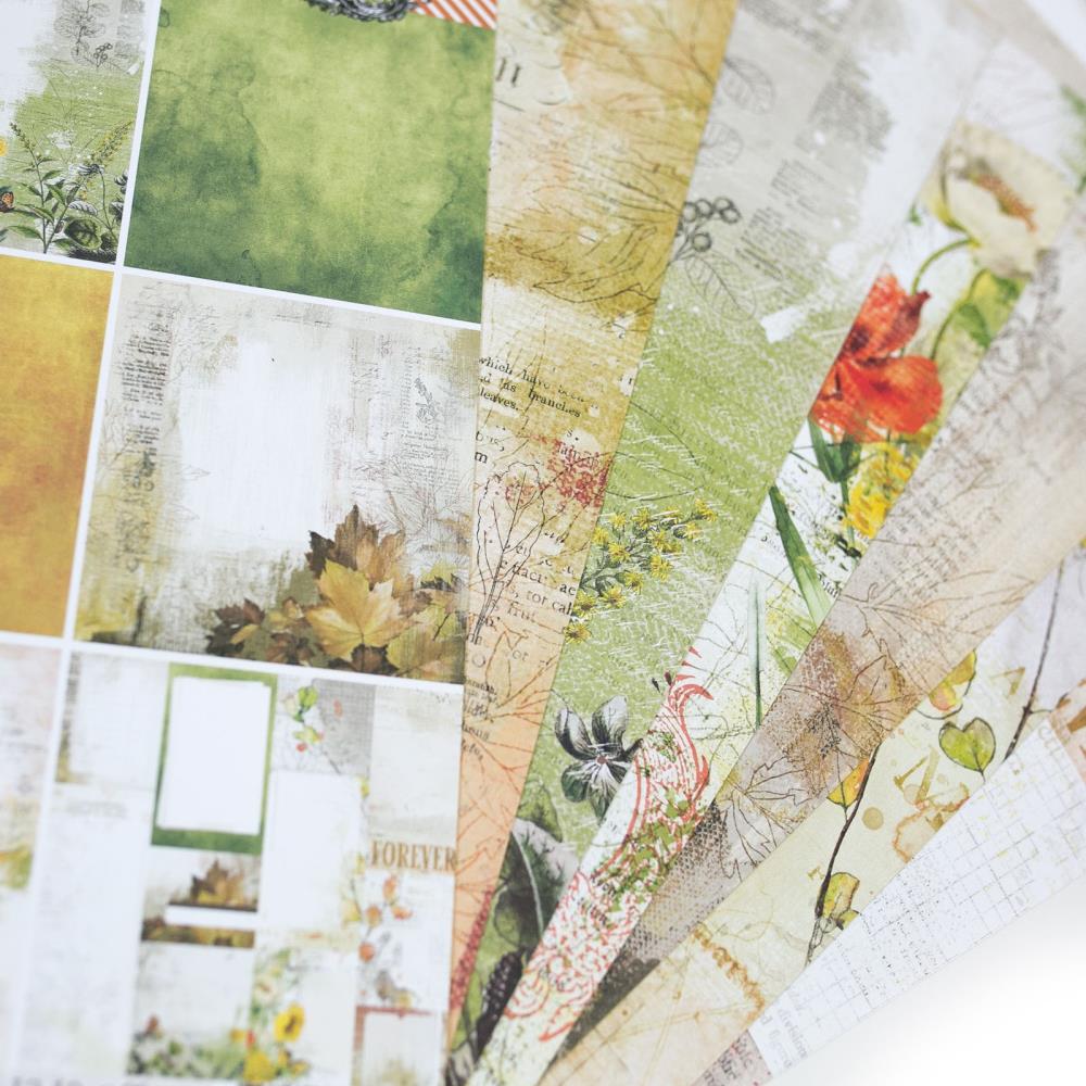 49 and Market Vintage Artistry IN THE LEAVES 12x12 Collection Pack