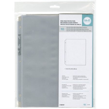 We R Memory Keepers 8.5"X11" Ring Page Protectors 10pc