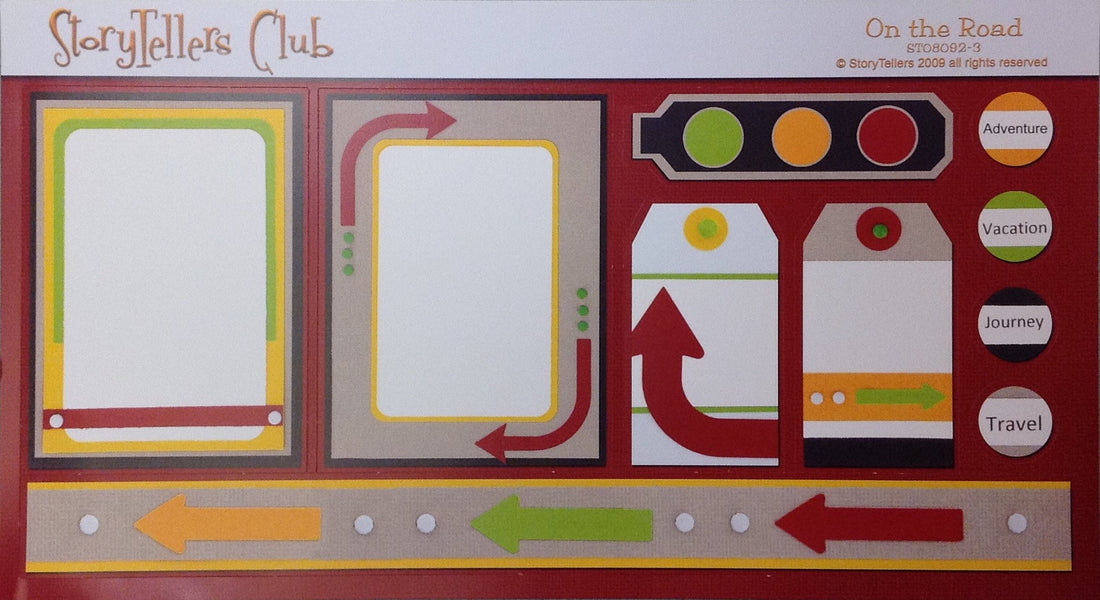 StoryTellers ON THE ROAD 2-3 DIECUTS 6"X13"