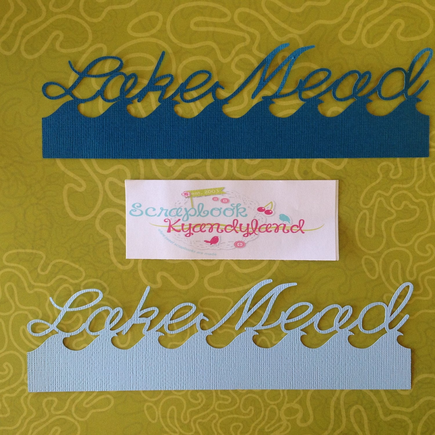 LAKE MEAD WAVE Travel LasVegas Laser Cuts 2"X 7.5"