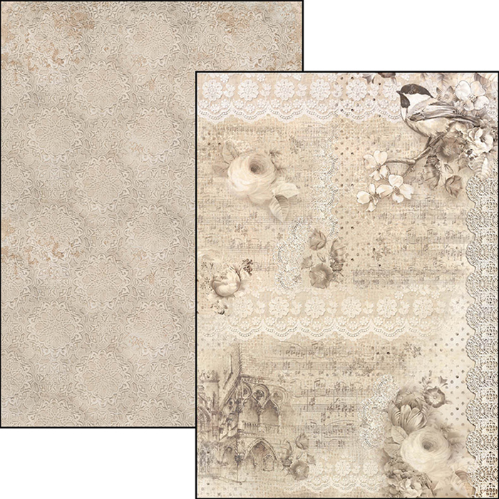Ciao Bella BROCATTO ESTENSE A4 Paper Pad 9 sheets Scrapbooksrus