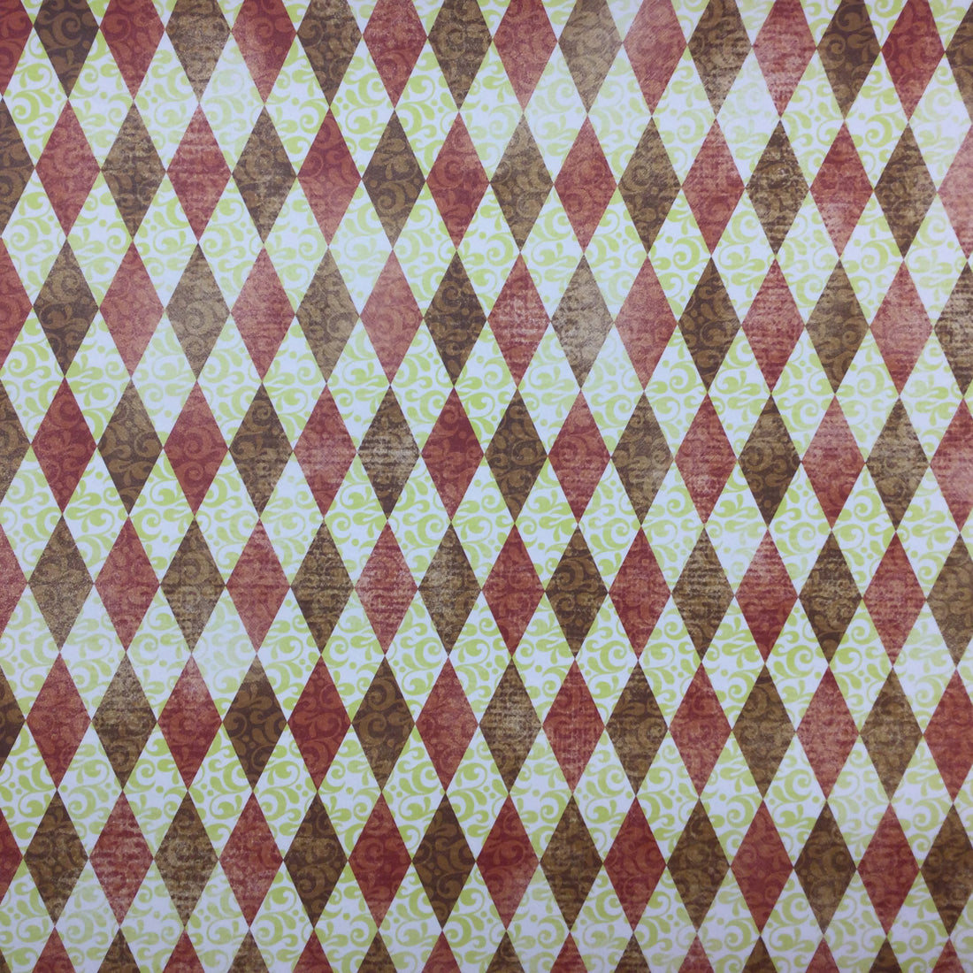 7 Gypsies HARLEQUIN DUNKERQUE 12"X12" Scrapbook Paper