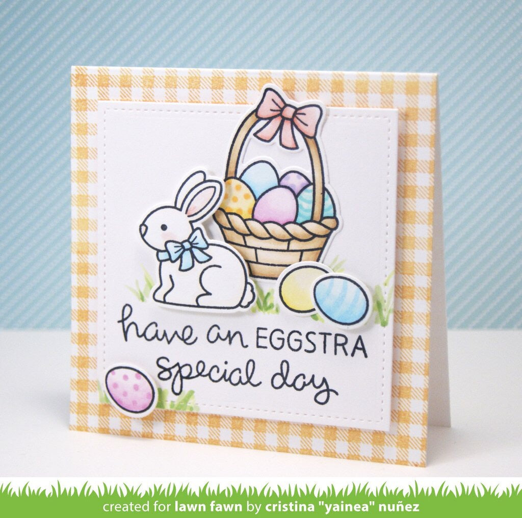 Lawn Fawn EGGSTRA SPECIAL EASTER Clear Stamps 4"X6" 16 pc Scrapbooksrus