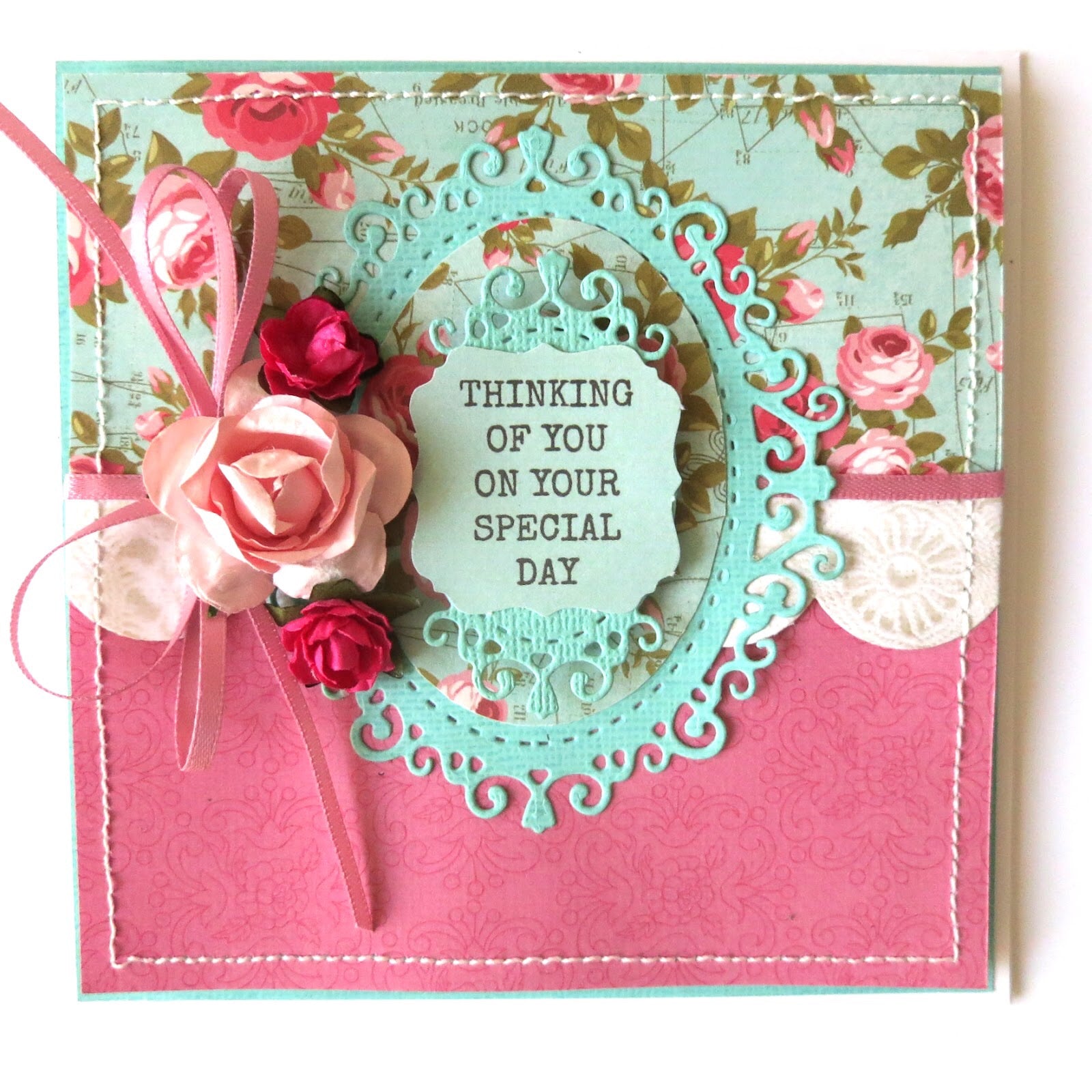 Kaisercraft Miss Betty Collection SEWN 12"X12" Scrapbook Sheet Scrapbooksrus
