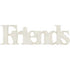 Fabscraps FRIENDS Die-Cut Grey Chipboard Word - Scrapbook Kyandyland