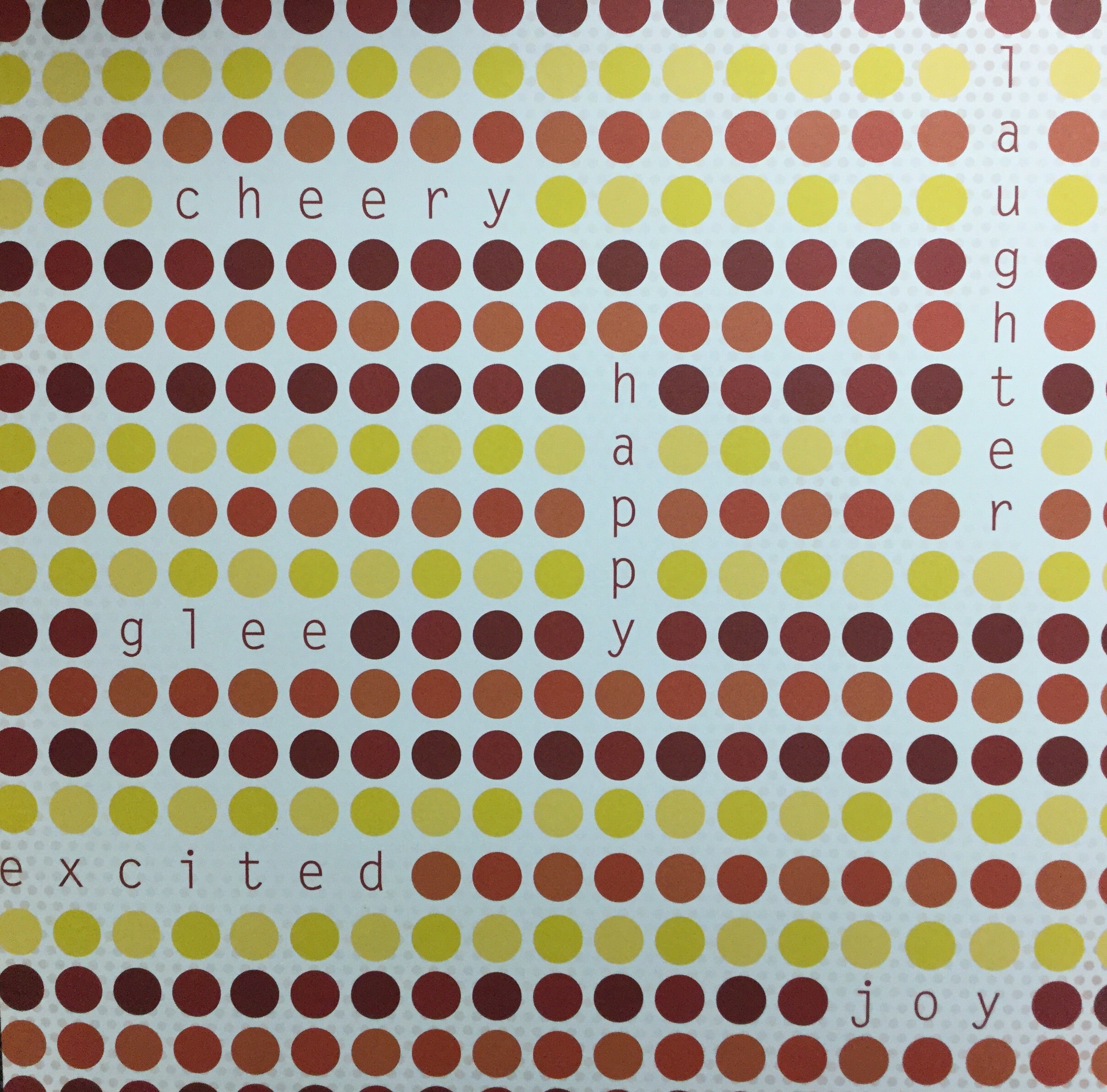 StoryTellers ALL ABOUT US 12"X12" Dot Words Scrapbook Paper 2pc Scrapbooksrus