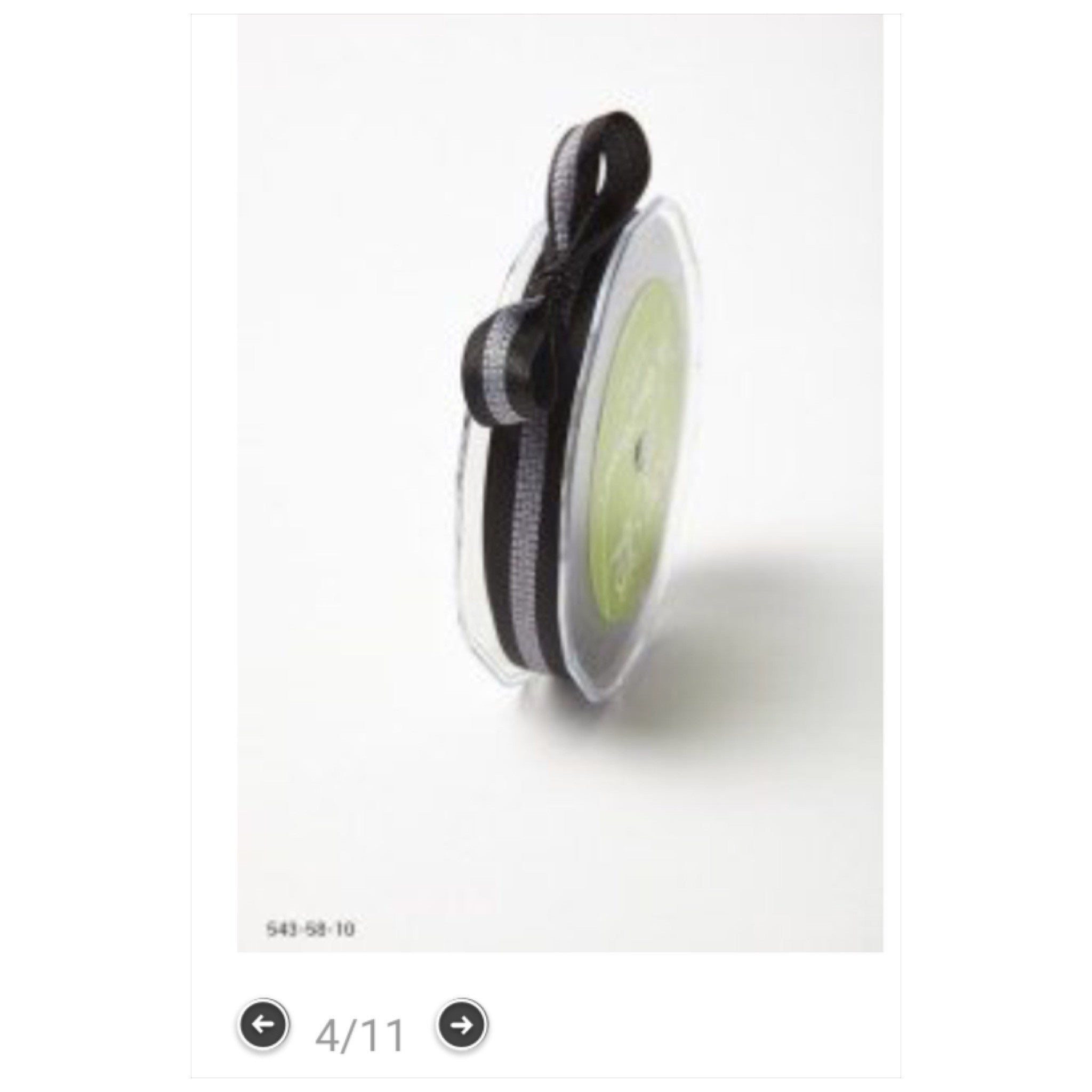 May Arts 5/8" SOLID WITH STITCHED CENTER Ribbon 1 yard yd