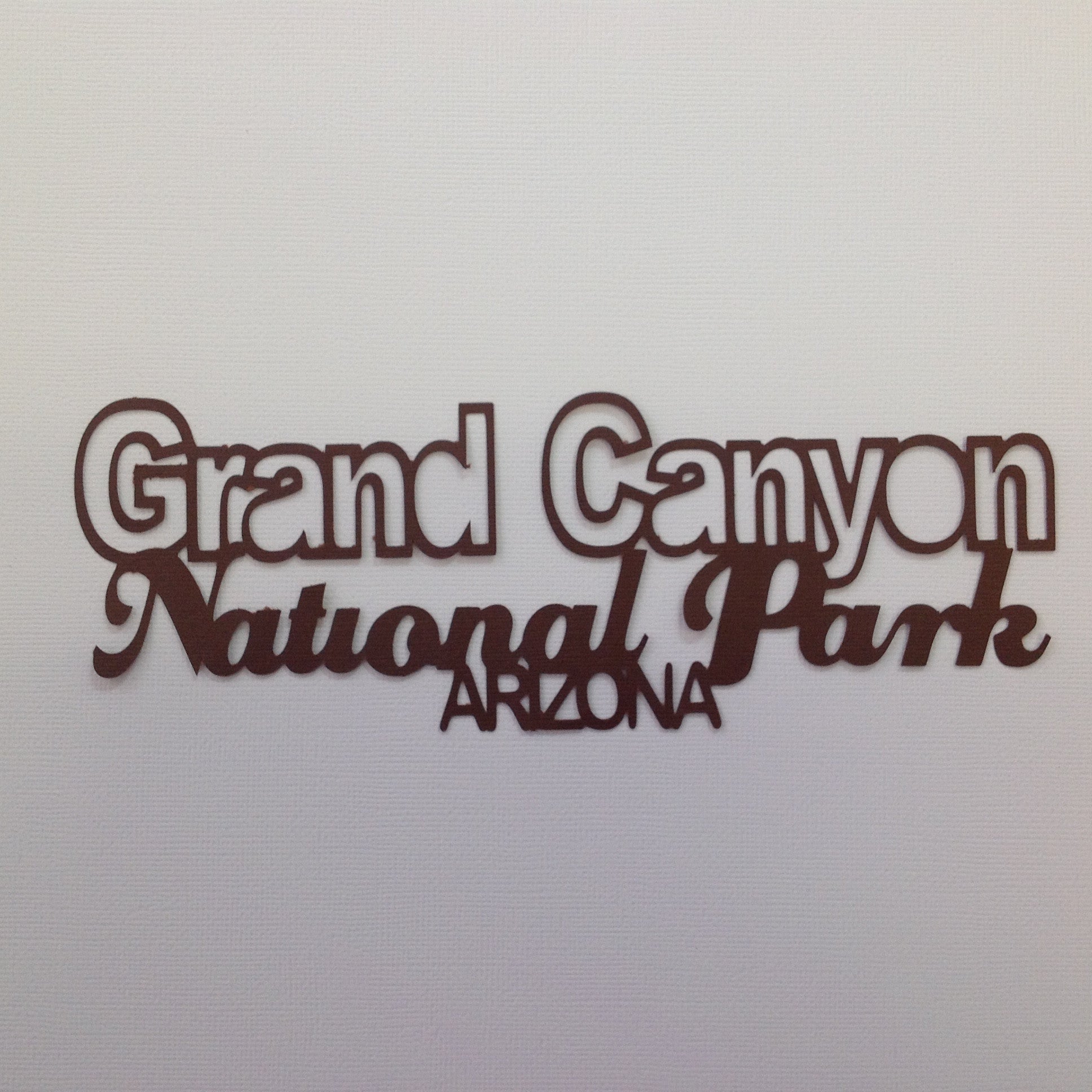 GRAND CANYON NATIONAL PARK Die Cut 3"X 8" - Scrapbook Kyandyland