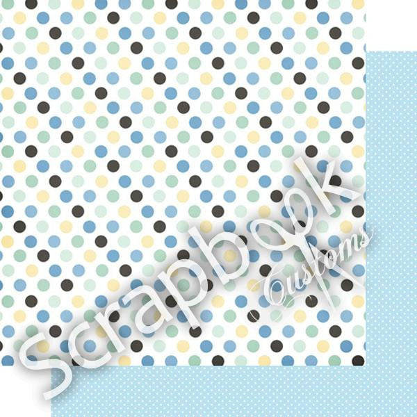 BABY BOY 12"X12" Scrapbook Customs Paper - Scrapbook Kyandyland