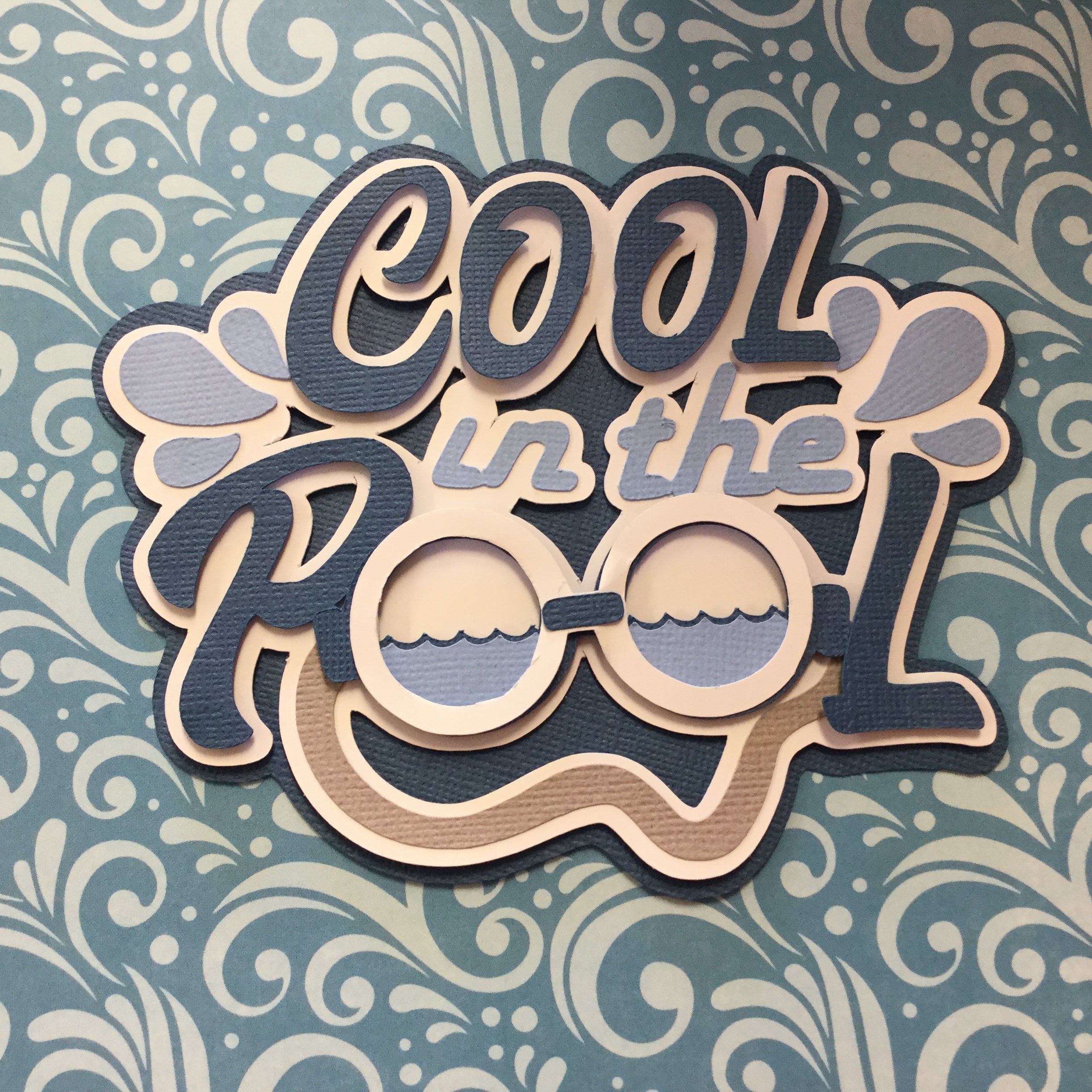 Summer COOL IN THE POOL Die Cuts