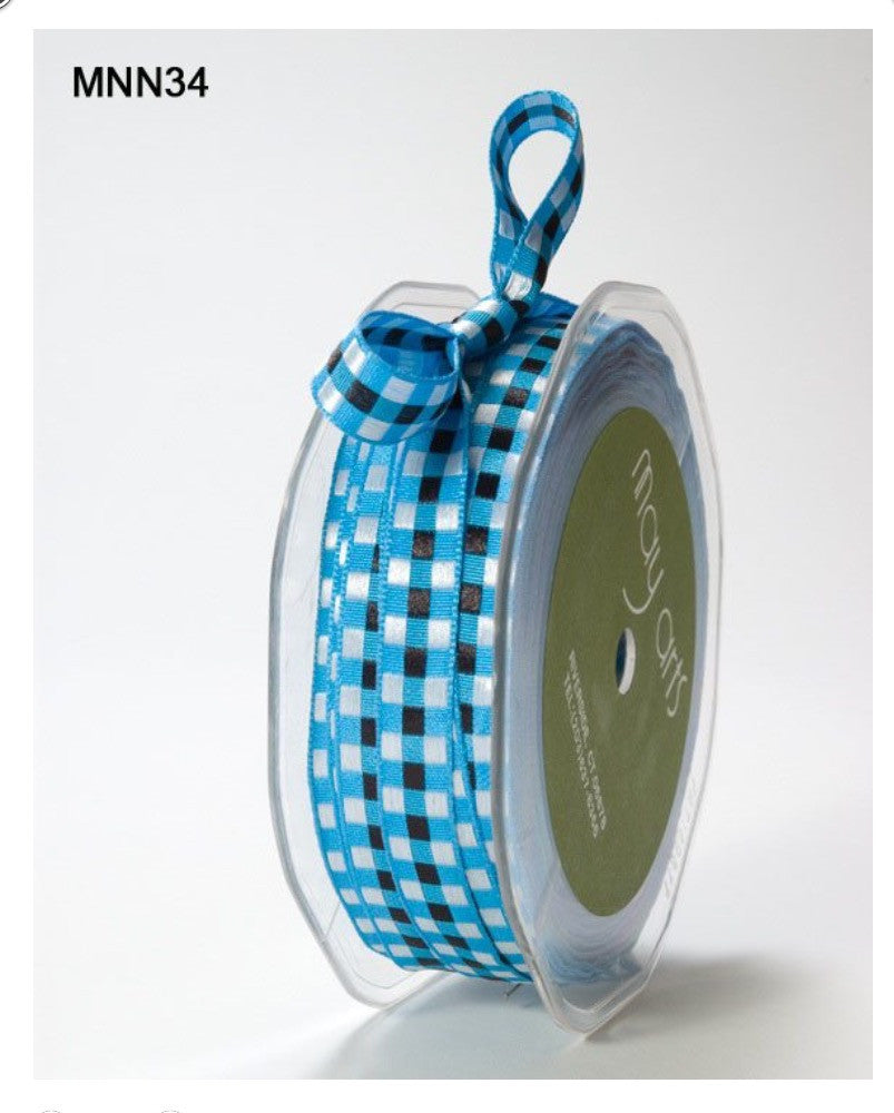 WOVEN CHECKERED RIBBON Check Trim 3/8" by 1 yard