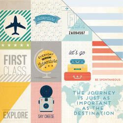 Pink Paislee ATLAS Collection 12"X12" Scrapbook Paper - Scrapbook Kyandyland