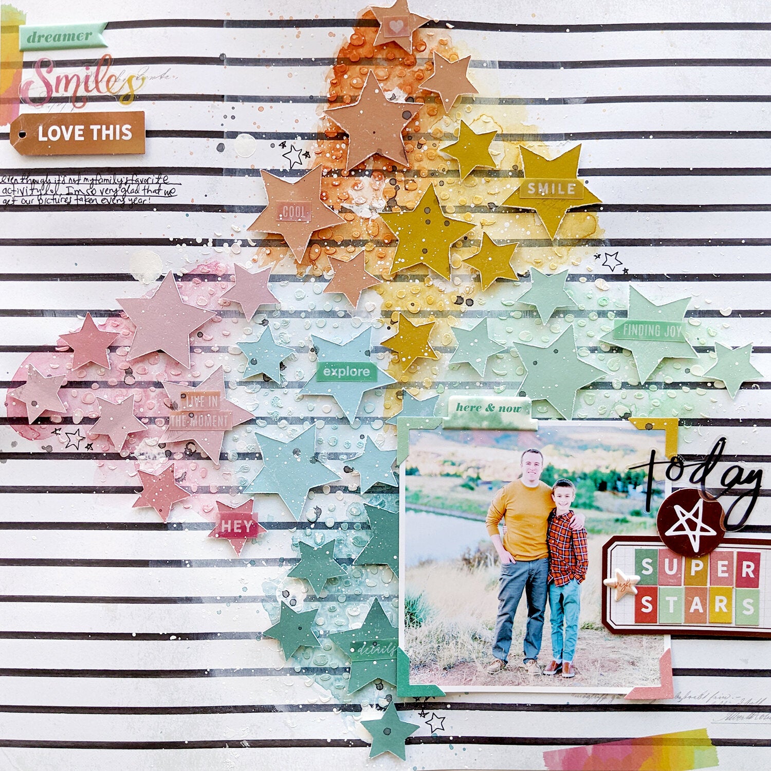 Heidi Swapp SUN CHASER 12"X12" Paper Pad 48 Sheets Scrapbooksrus