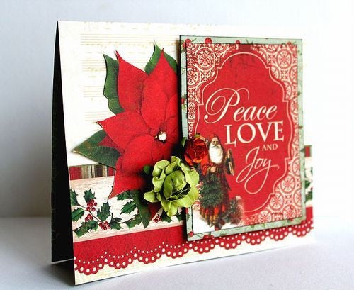 Kaisercraft St. Nicholas GRANDFATHER 12"X12" Scrapbook Paper Scrapbooksrus