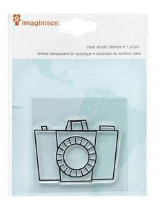 Imaginisce PERFECT VACATION 2"X 2"Acrylic Stamp - Scrapbook Kyandyland