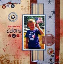 Moxxie LIBERTY COLLECTION Celebrate 12"X12" Paper - Scrapbook Kyandyland