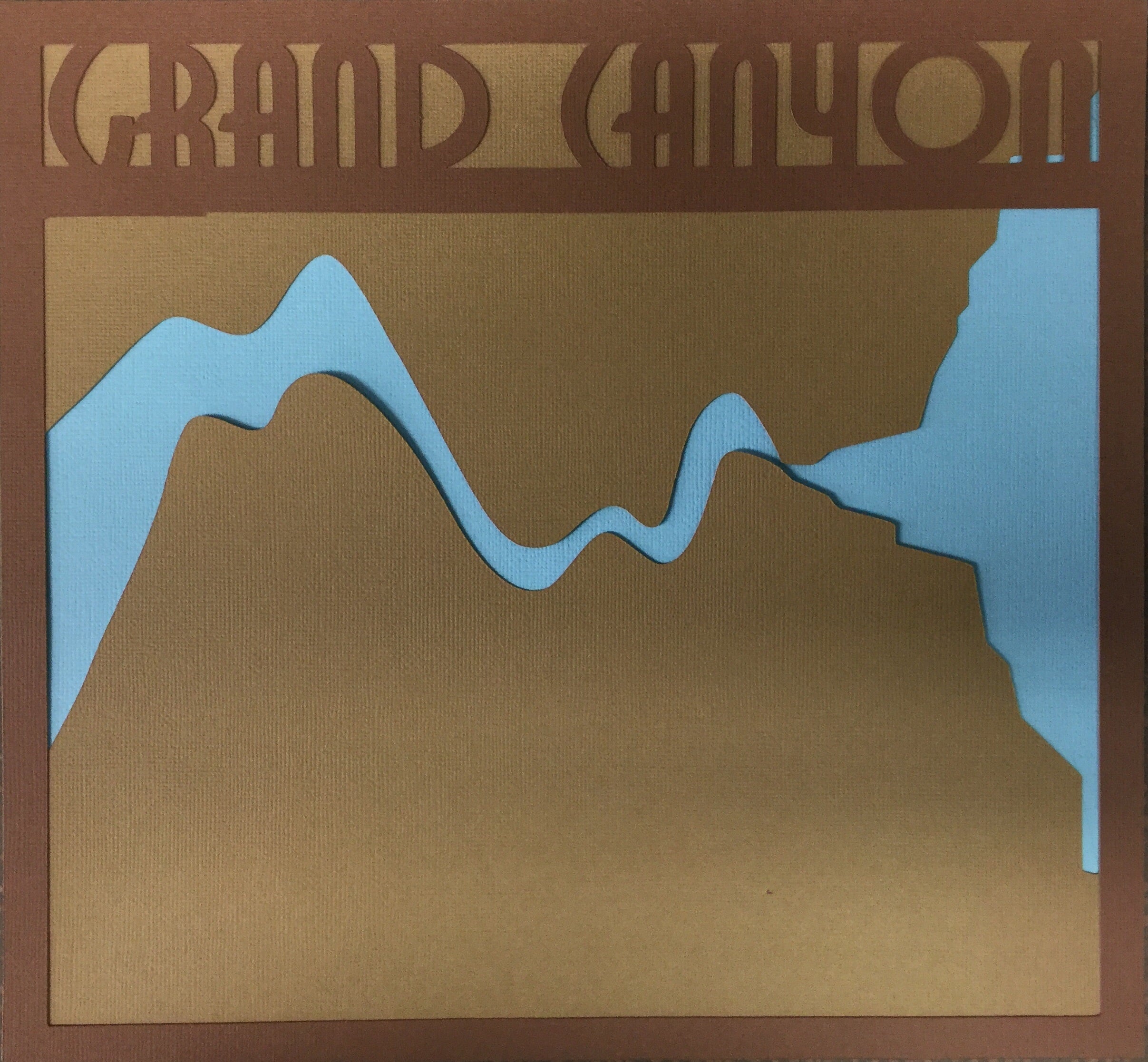 Page Frame GRAND CANYON 11"X11.5" Scrapbook Overlay