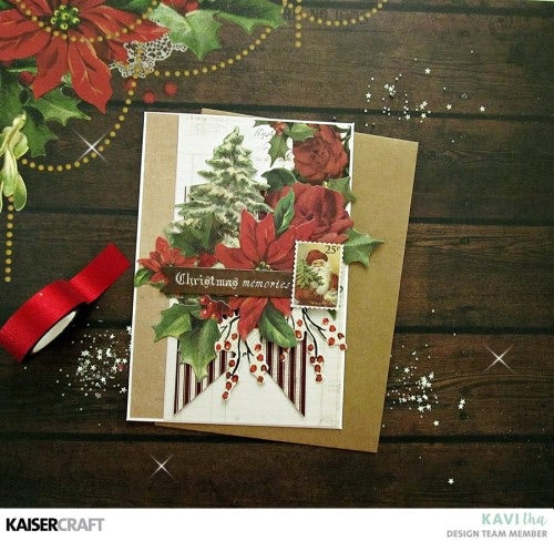 Kaisercraft Letters To Santa CAROLERS 12"X12" Scrapbook Sheet Scrapbooksrus